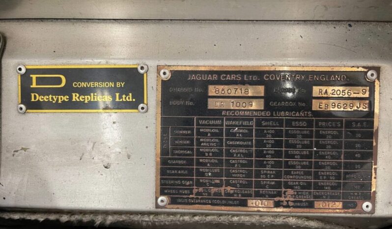 Jaguar D Type Replica full